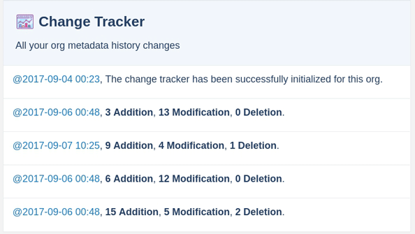 Change tracker