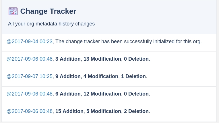 Change tracker