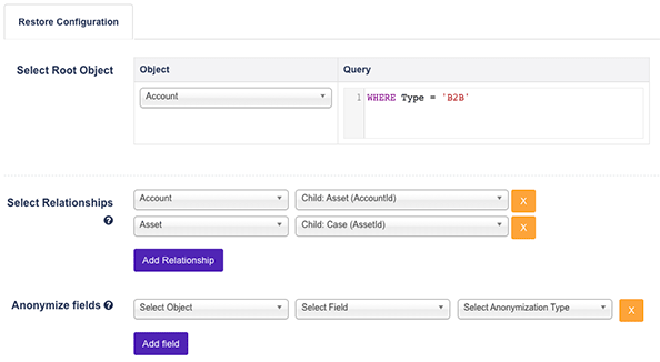 Bluefactory restore form